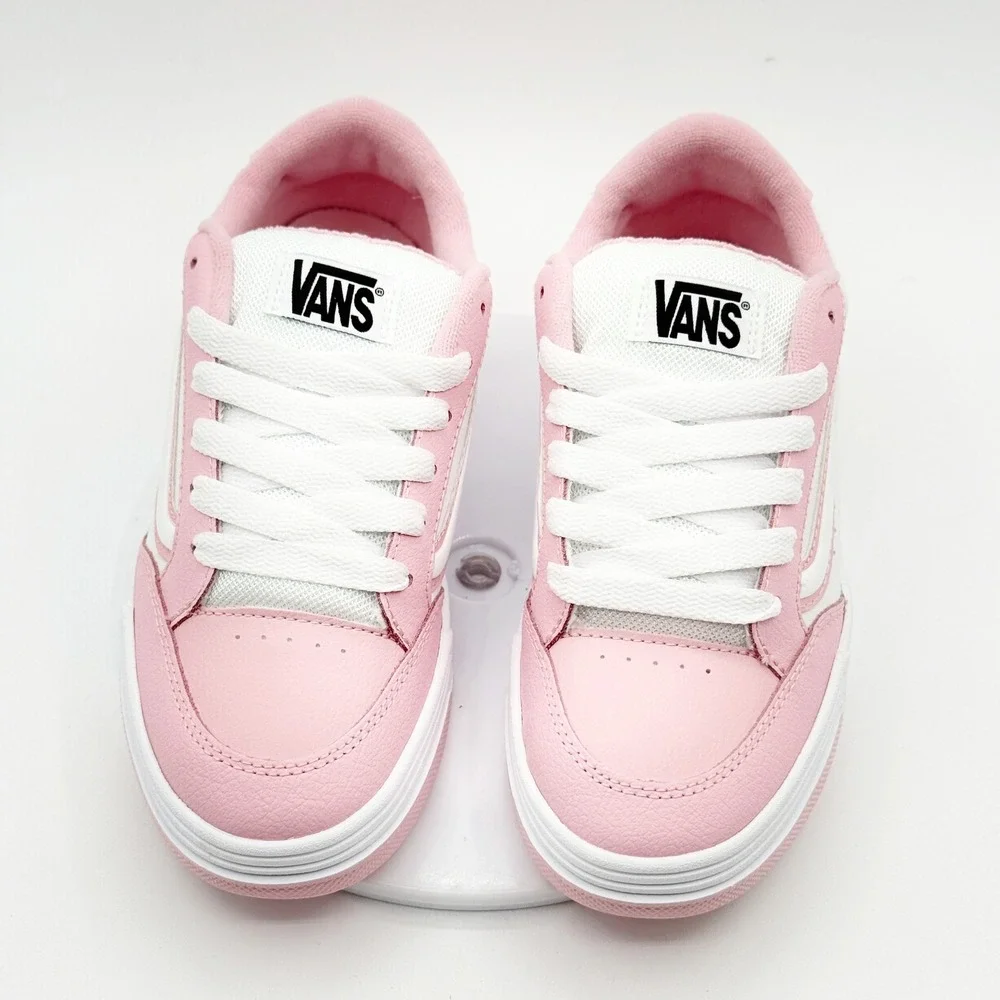 Vans Hylane Kids Size 4.5 Big Girls‎ Pink/White NEW